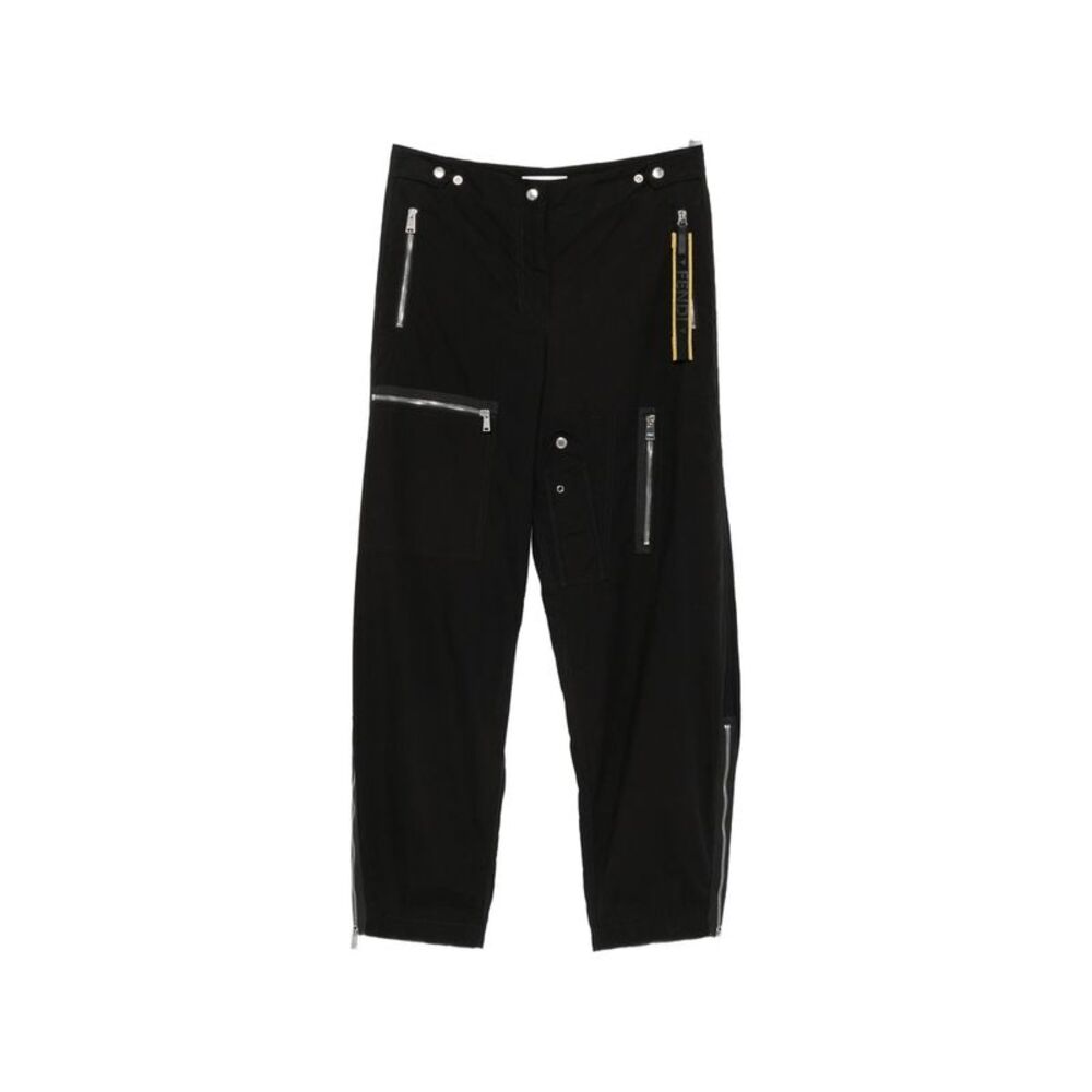 Fendi Black Trousers - Straight Trousers Women
